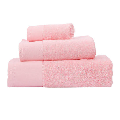 Absorbent cotton bath towel gift towel in a soft woven design