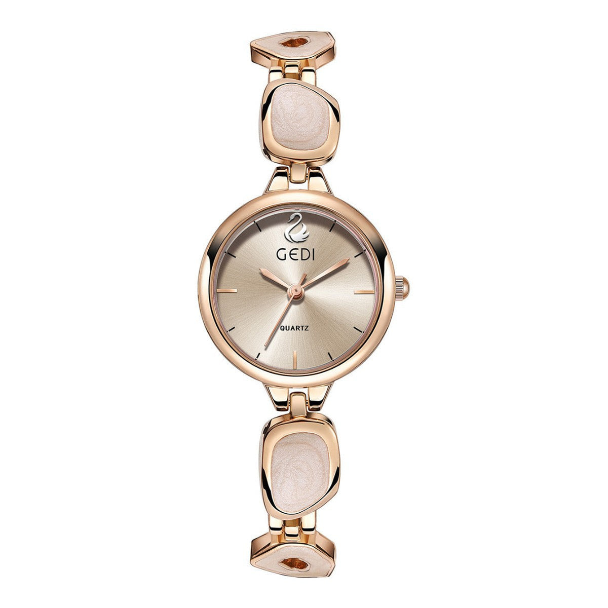 Women's lightweight minimalist quartz watch with a small, elegant luxury design