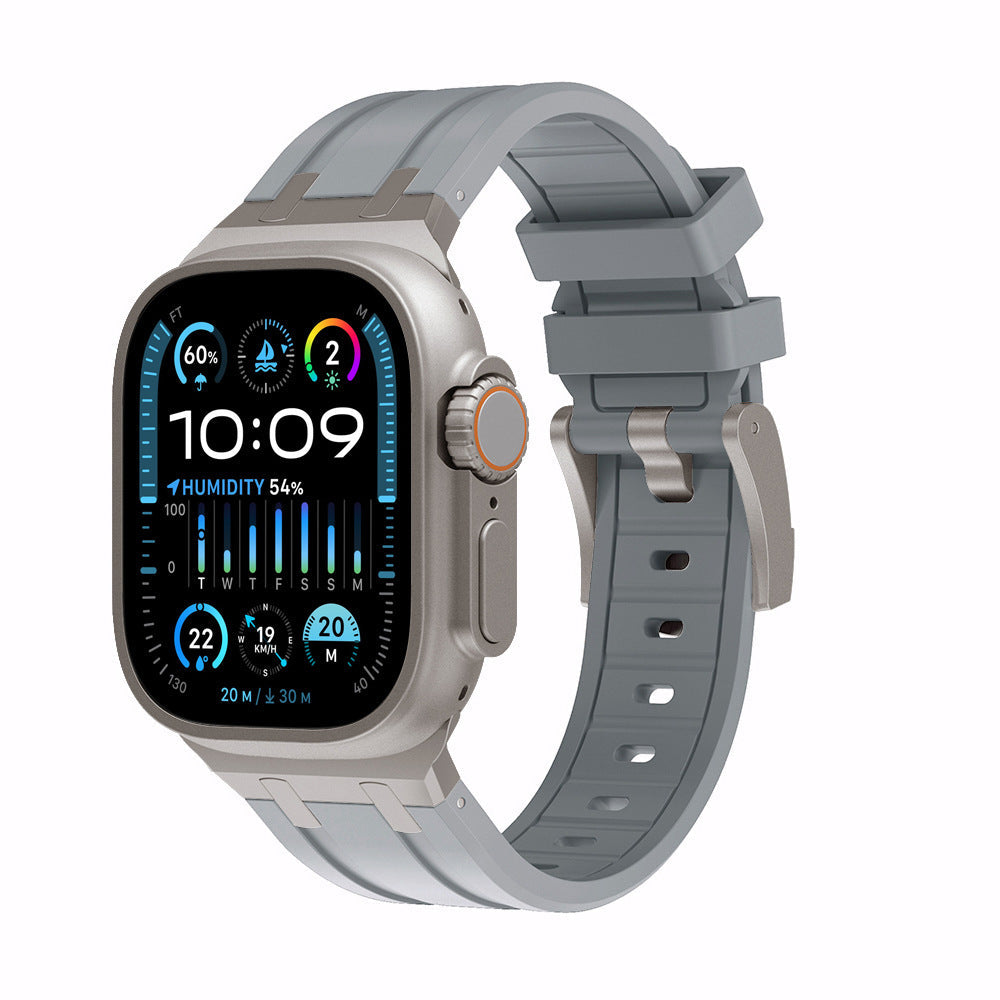 Liquid silicone trendy strap in a sleek design, shown close-up