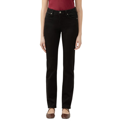 Black JAG Ruby straight leg jeans for women, featuring classic fit and denim texture, from BACKUPMYFILESNOW®.
