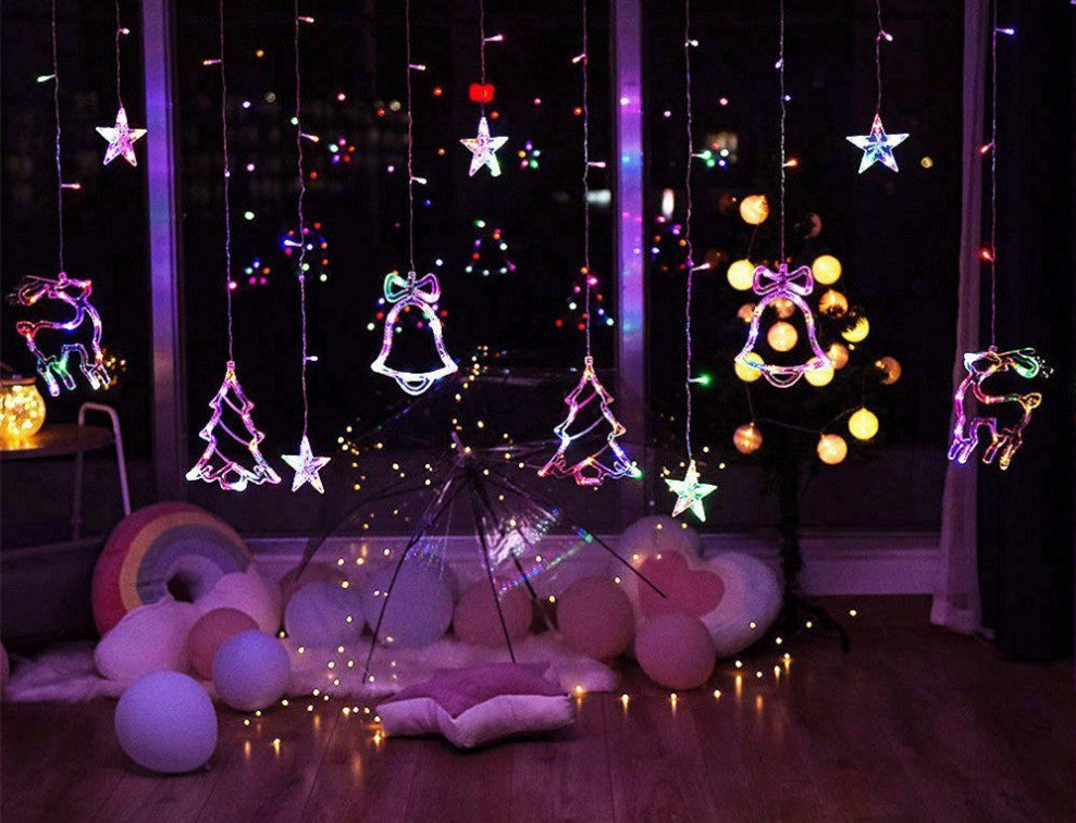 Christmas decoration pendant night light with festive ornament design, illuminated for holiday decor
