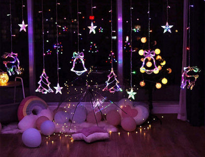Christmas decoration pendant night light with festive ornament design, illuminated for holiday decor