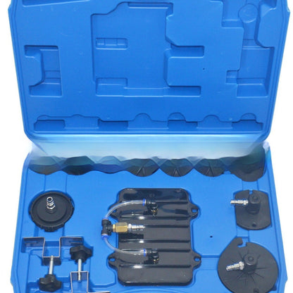 Pneumatic brake fluid replacement tool for automotive brake bleeding mbilu