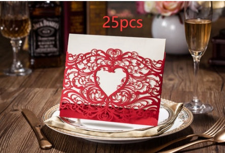 Personalized custom invitation, Type 7 design with customizable event details and decorative printed layout