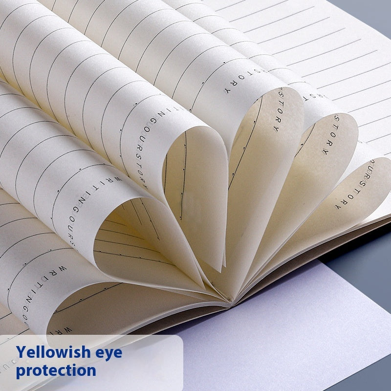 Thickened A5 practice notebook with simple girl-heart design, creative B5-style cover