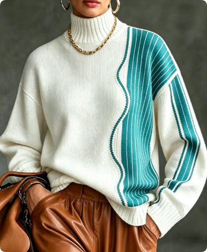 Plus-size loose women's sweater by My Store, relaxed fit and casual knit design