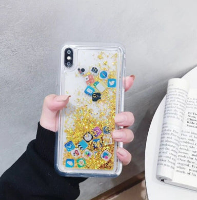 Glittering mobile phone case with sparkling finish by My Store