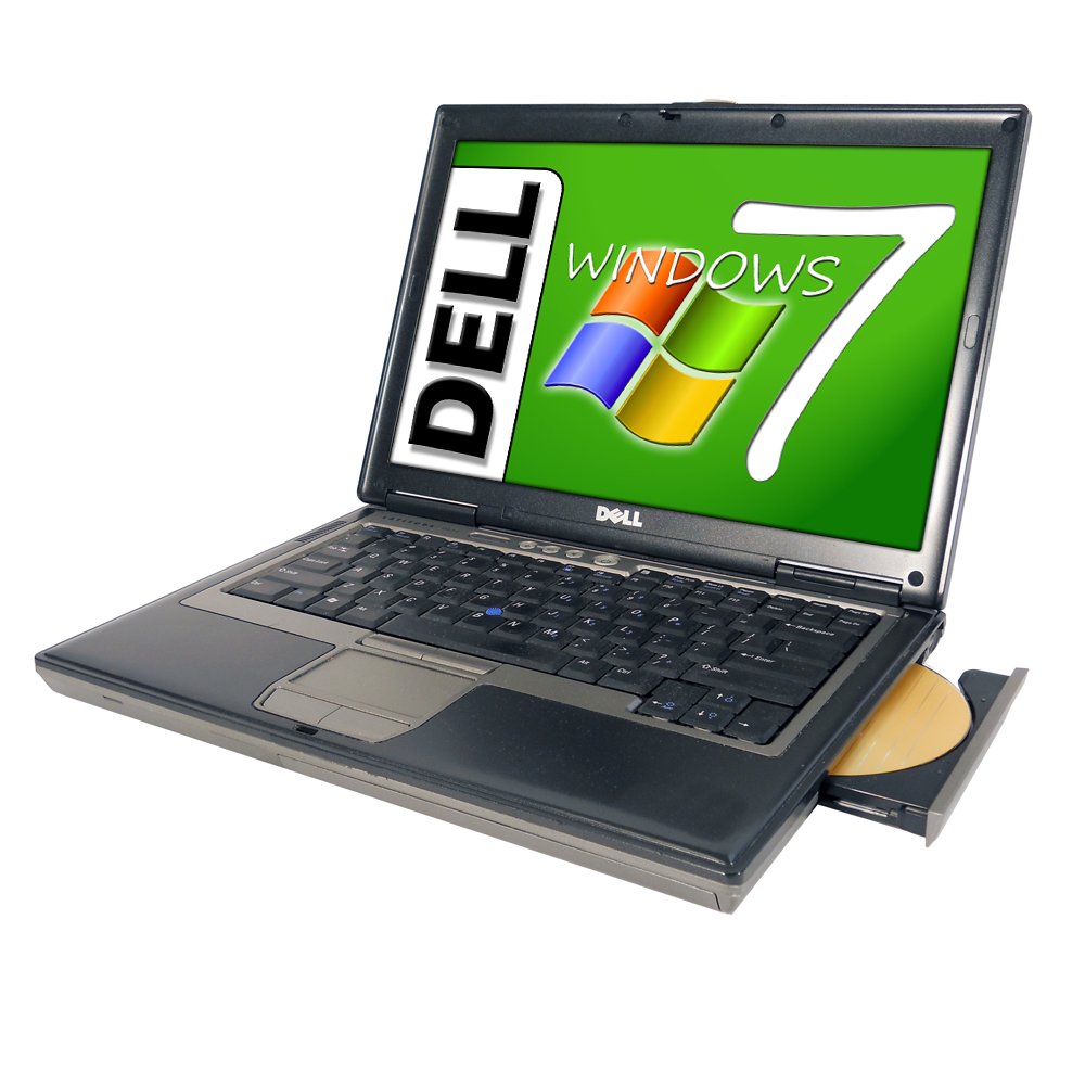 Dell Latitude D630 + Windows 7 notebook laptop computer 14.1 wide screen silver grey