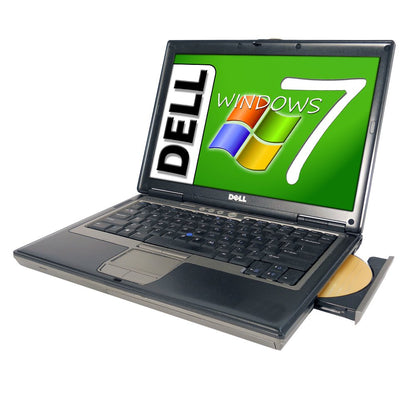 Dell Latitude D630 + Windows 7 notebook laptop computer 14.1 wide screen silver grey