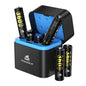 Homesuit PowerBoost AA 3600mWh Lithium Batteries with Quick Charger