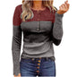 Women's slim fit long sleeve round neck pullover by BACKUPMYFILESNOW.COM®, shown in a close-up of the beige knit fabric.