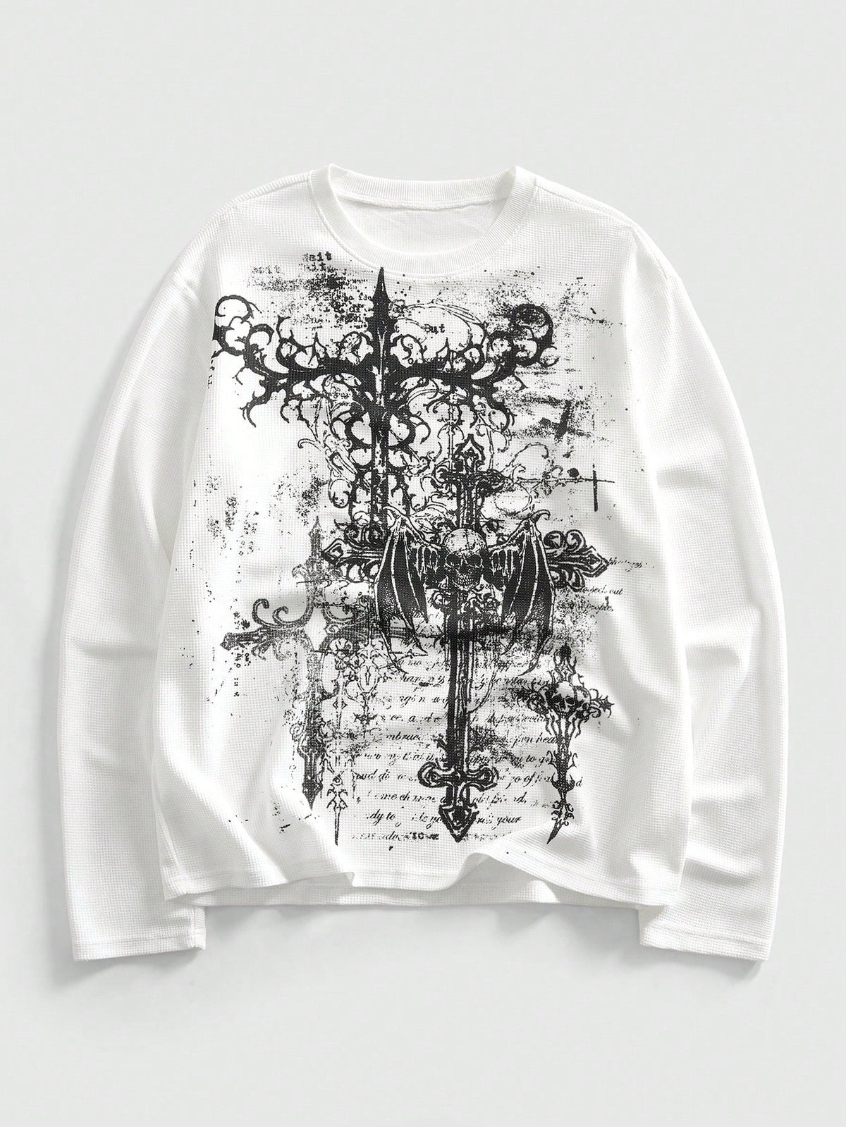 Letter skull print personalized casual top with graphic design and short sleeves