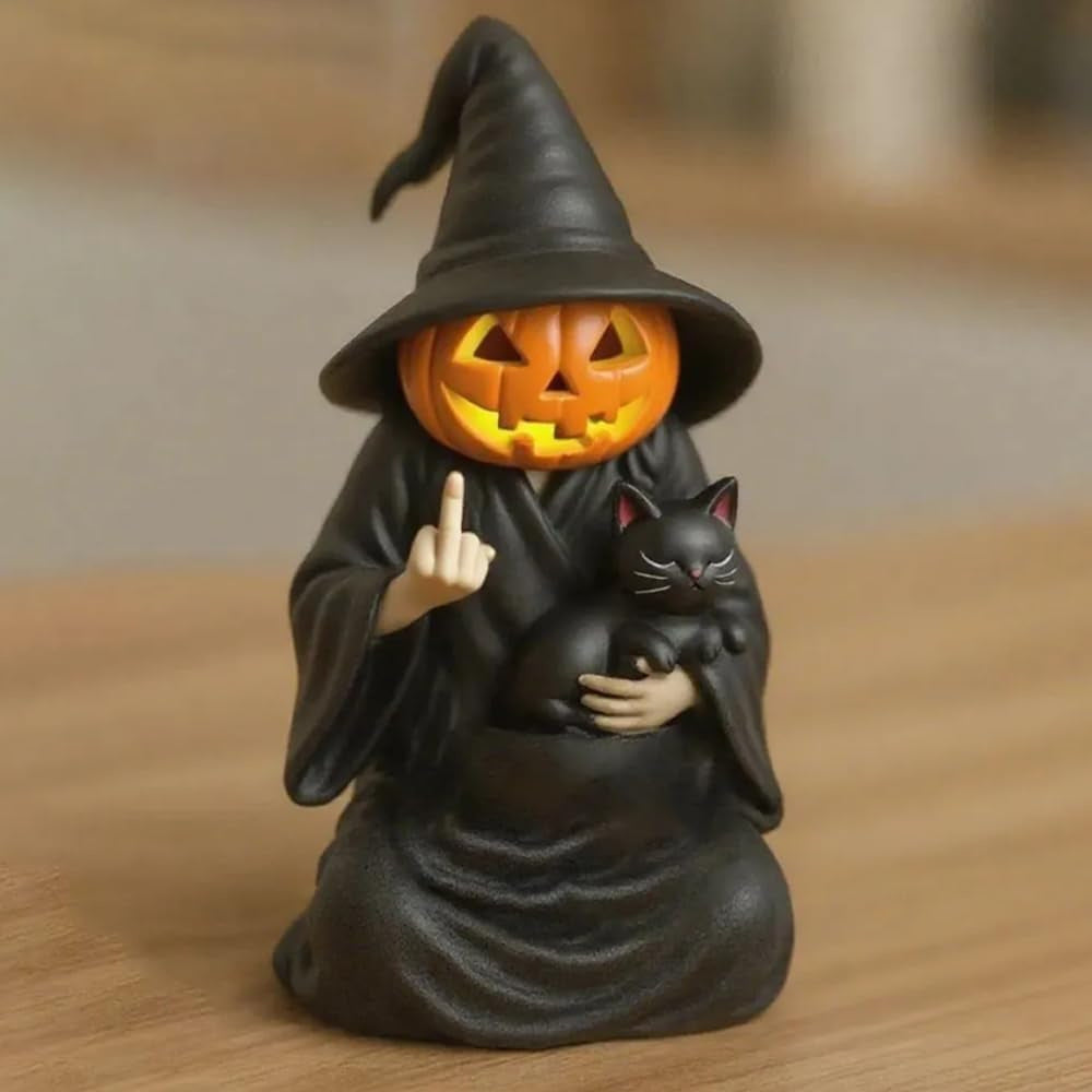 Witch Pumpkin Halloween Decoration Ornaments