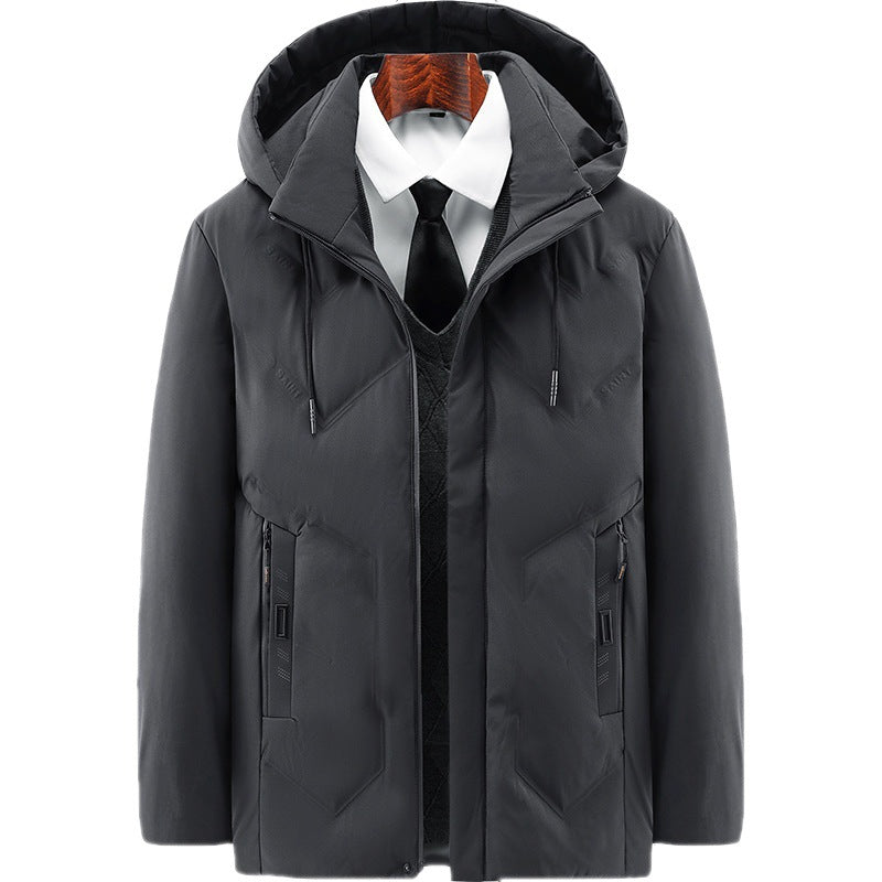 Thickened fleece-lined winter cotton coat in a warm, durable design