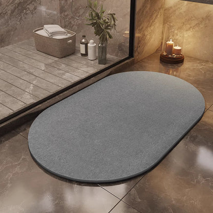 Water-absorbent non-slip quick-drying entryway doormat in a simple rectangular design
