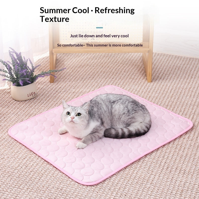 Pet sofa cooling ice silk pad temperature-lowering sleeping mat for dogs and cats