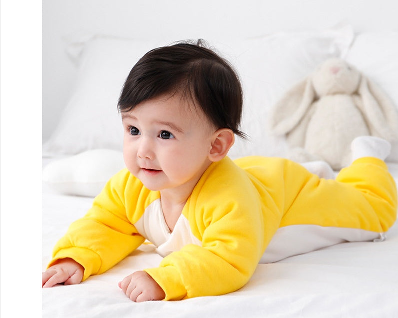 Newborn baby autumn and winter cotton clothing set in soft neutral tones by My Store