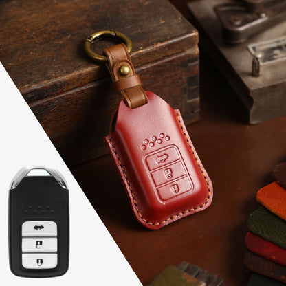 Full leather cowhide car key case