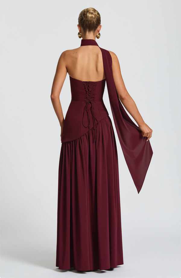 Maliyah Maxi Dress by My Store, full-length flowing silhouette with a stylish design