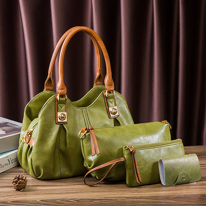 Fashion Women's Handbag Set - Tote and Crossbody Bags