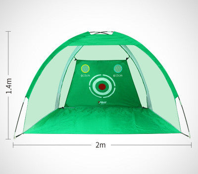 Indoor and outdoor golf practice network with durable netting for golf training setups