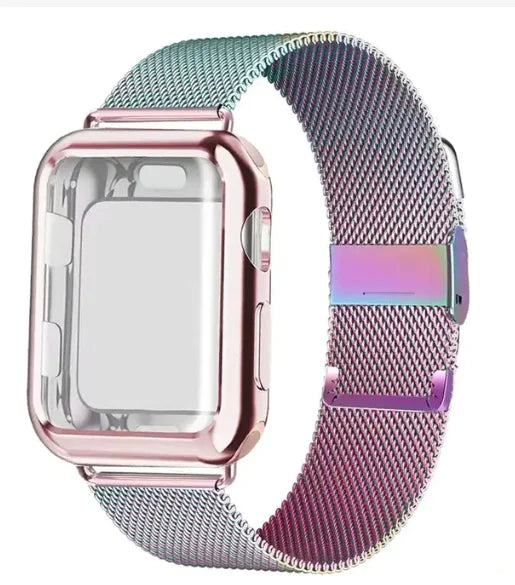 Metal Buckle Milanese Loop Band for Apple Watch