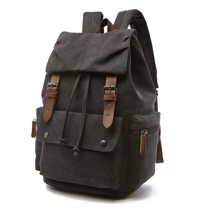 Cross-Border Canvas Student Backpack for Outdoor Travel