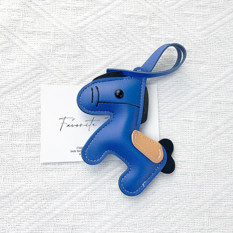 Horse fashion keychain bag charm featuring a decorative horse design for bags, purses, or keys