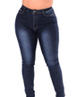 BackUPMYFILESNOW® FlexiFit Denim Skinny jeans showing front view with fitted style and classic blue wash.