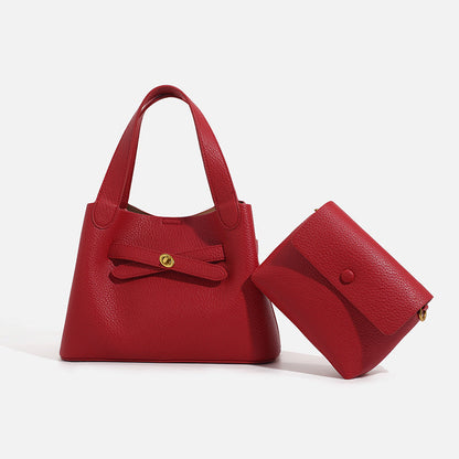 Fashionable bucket bag with cross-body strap in a structured design; My Store brand