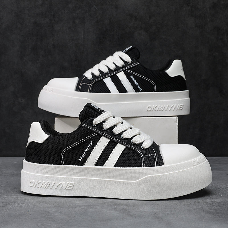 Men's summer breathable platform sneakers, casual height-increasing shoes for work and everyday wear
