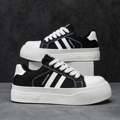 Men's summer breathable platform sneakers, casual height-increasing shoes for work and everyday wear