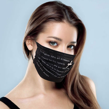 Set of 10 DailySale 3-ply disposable prayer face masks, lightweight PPE masks for everyday protection and comfort.