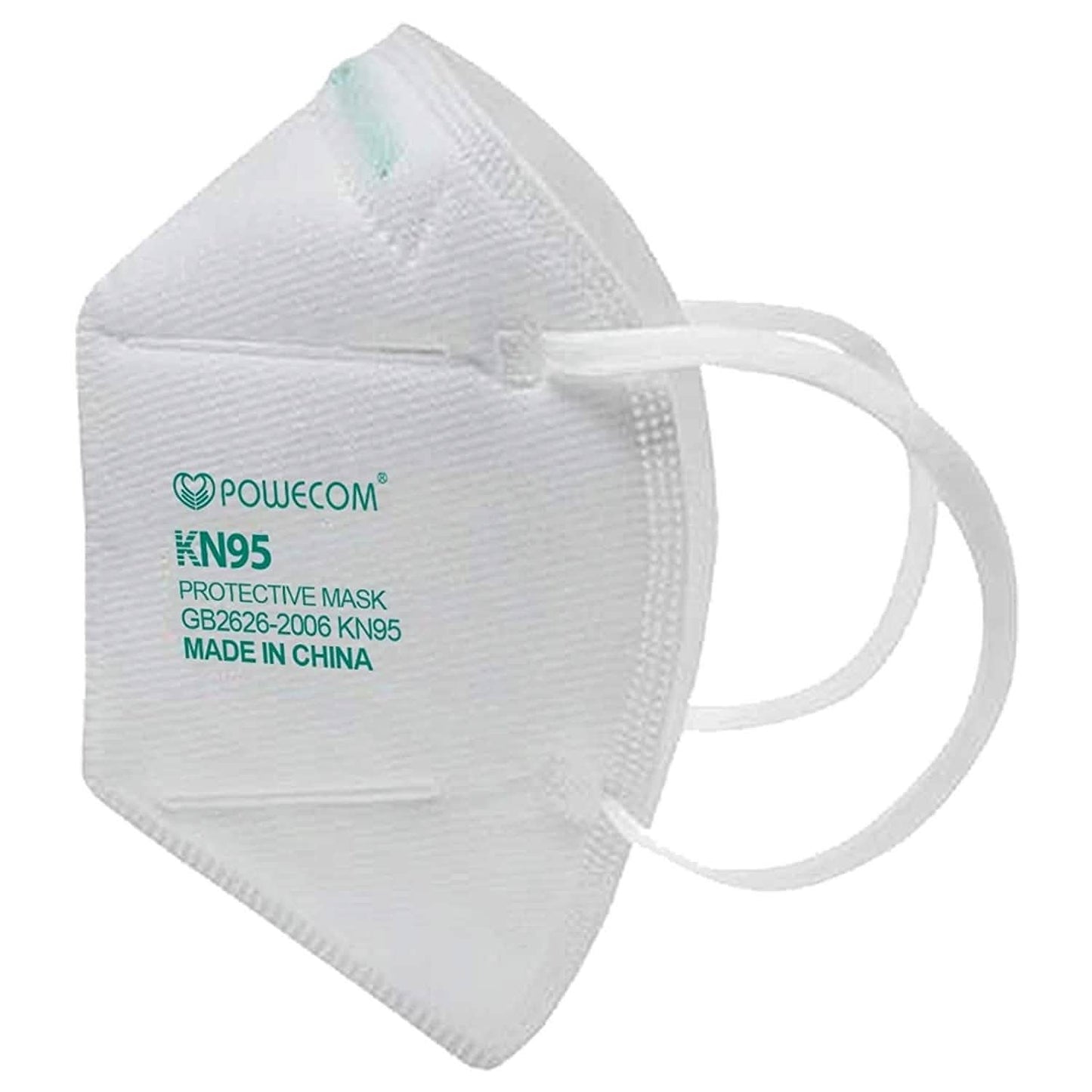 Pack of 30 Powecom KN95 face masks from DailySale, protective PPE masks with adjustable ear loops and filtering layers.