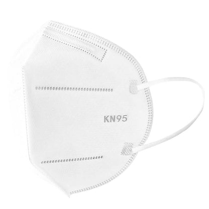 White KN95 foldable protective face mask from DailySale, designed for effective facial coverage and safety.