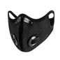 11-piece set of black breathable sport face masks with activated carbon filters, bacteria-proof PPE by DailySale.