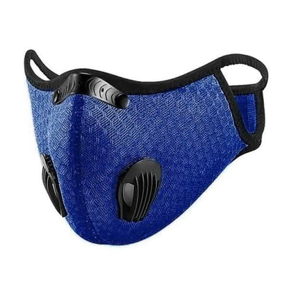 Black 11-piece set of breathable, bacteria-proof sport face masks with activated carbon and PM 2.5 filters by DailySale.