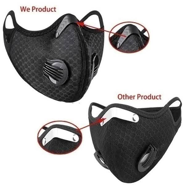 11-piece set of breathable, bacteria-proof sport face masks with activated carbon and PM 2.5 filters from DailySale.