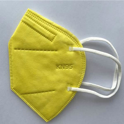 Set of 50 black kids' size KN95 face masks with 5-ply construction, designed for effective protection and comfortable fit.