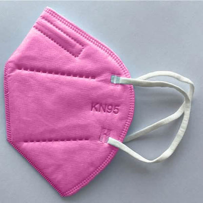 Set of 50 black kids' size KN95 5-ply face masks from DailySale, showing protective masks with ear loops for children.