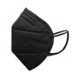 Black KN95 5-layer breathable face mask from DailySale, shown in a 50-pack, designed for protection and comfort.
