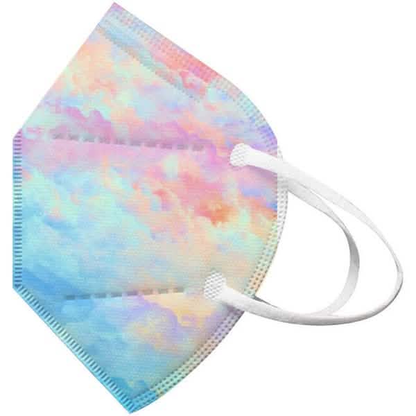 50-pack of blue and white 5-layer KN95 face masks for personal protective equipment by DailySale.