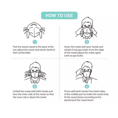 30-pack of DailySale KN95 face masks with multi-layer breathable fabric and elastic ear loops, designed for face protection.
