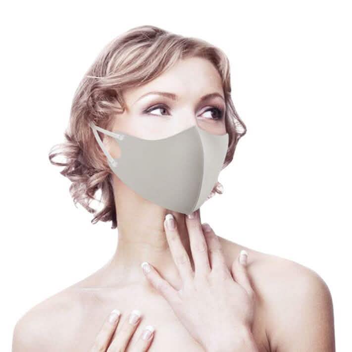 Five washable and reusable fitted face masks from DailySale, made of breathable fabric for comfortable PPE use.