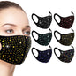 Six rhinestone bling face masks from DailySale, stylish and protective PPE with sparkling embellishments.