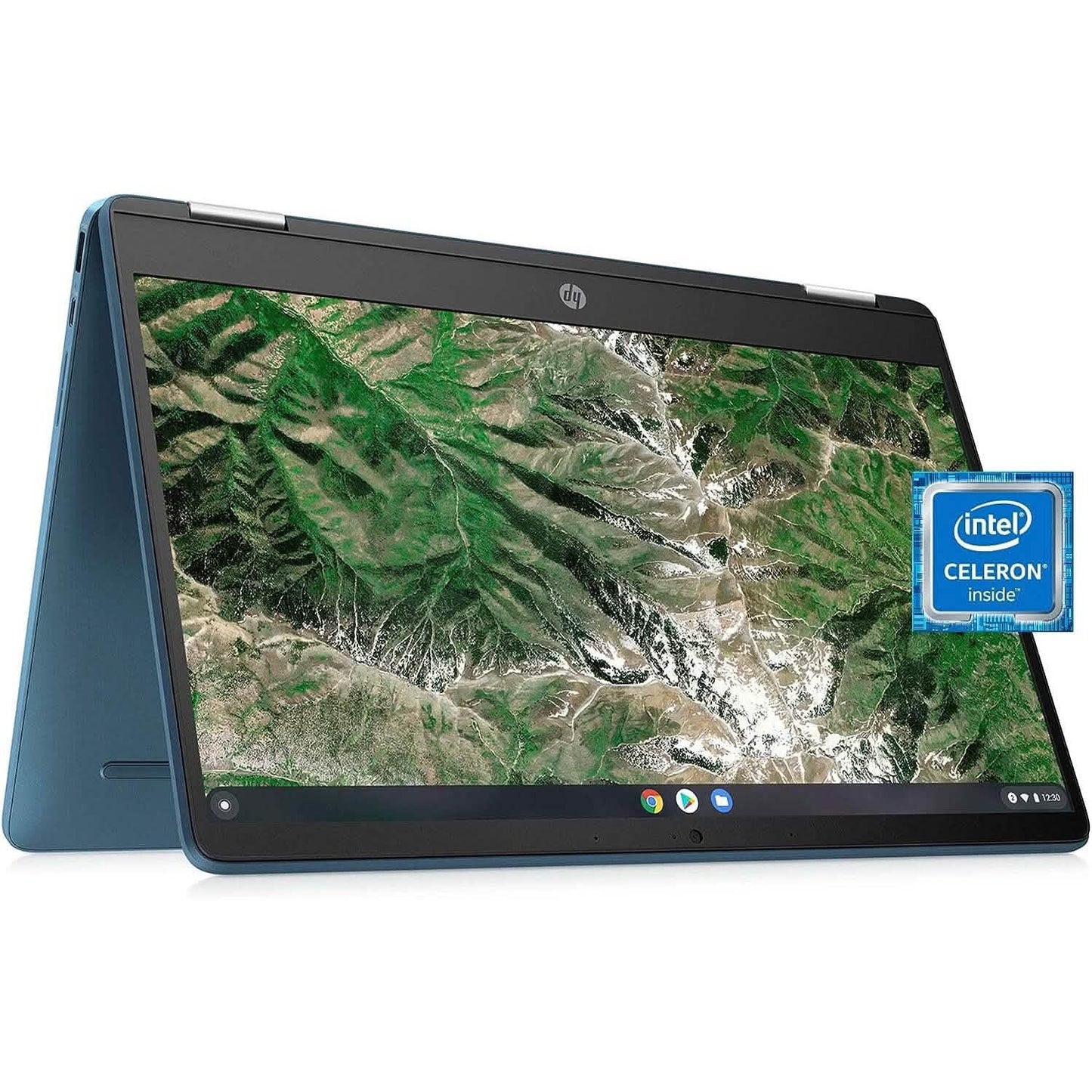 Refurbished HP Laptop X360 14a Chromebook with 14-inch HD touchscreen, sleek design, and versatile 2-in-1 convertible features.