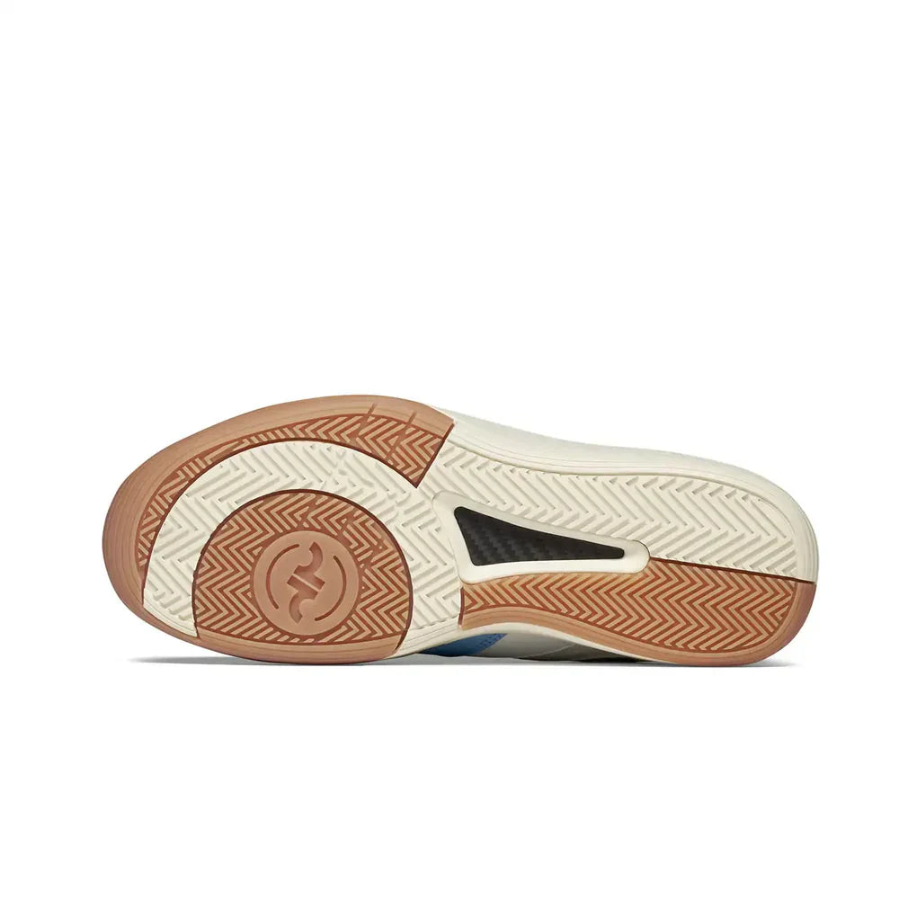 Men's DAPS DESI Low pickleball shoes in baby blue and white by DAPSFIT, featuring supportive design for active court play.