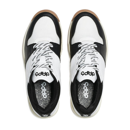 Men’s DAPS DESI Low pickleball shoes in black and white by DAPSFIT, showing the stylish athletic footwear designed for pickleball.
