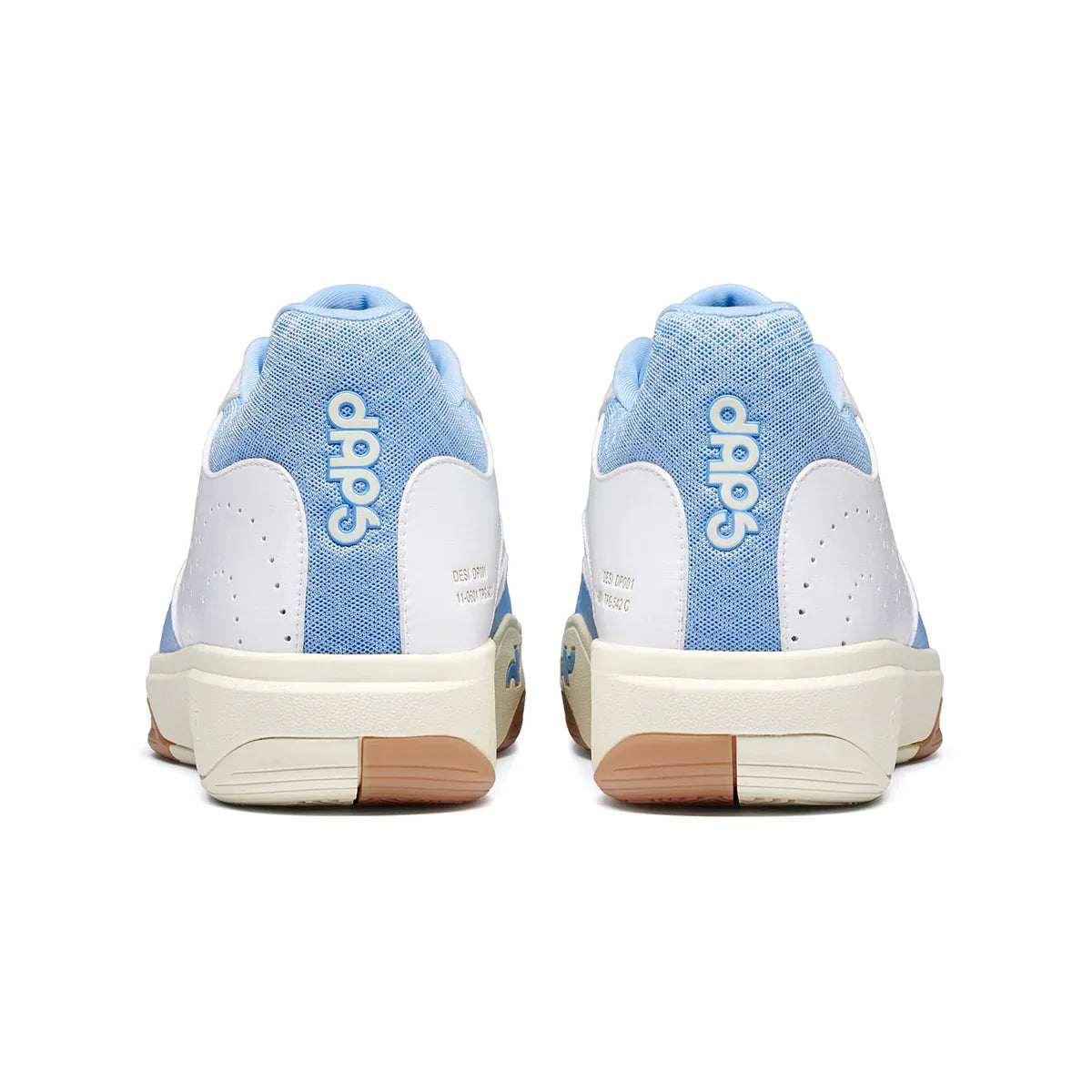 Men's DAPS DESI Mid pickleball shoes in baby blue and white, featuring supportive design and durable grip from DAPSFIT.