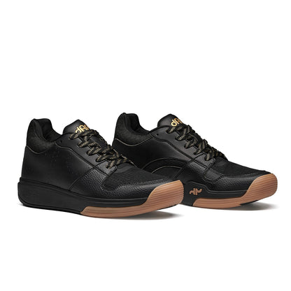 Men's DAPS DESI Mid pickleball shoes in black by DAPSFIT, featuring supportive design and durable outsole for active play.